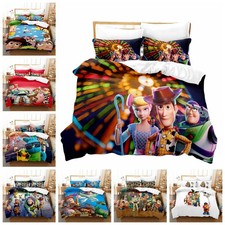Toy Story Cartoon Bedding Set Gift Quilt Duvet Cover Single Double King Size UK