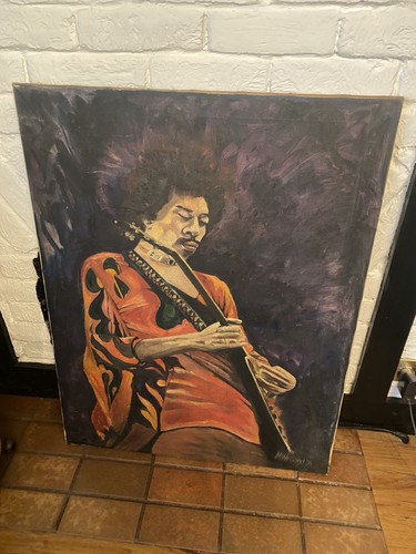 Jimi hendrix painting 1971 - jimi,