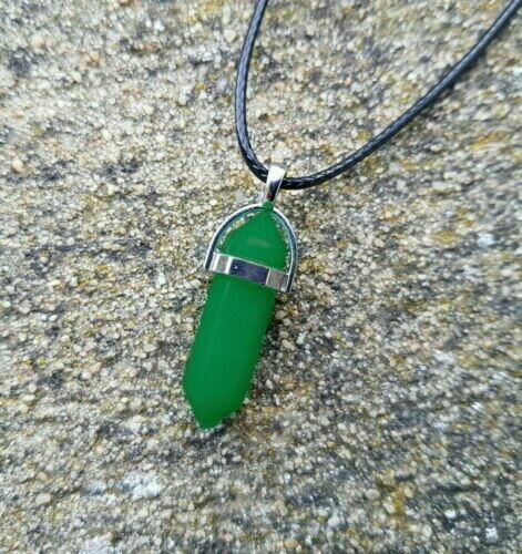 Quartz necklace crystal - quartz,