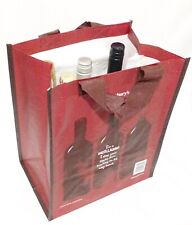 Two Sainsbury’s 6 Bottles Carrier Bag Wine Spirit Reusable For Shopping Storage