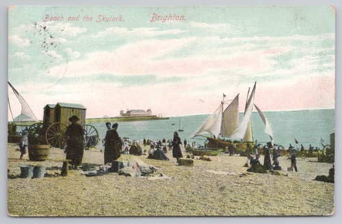 Brighton beach and the skylark - beach,