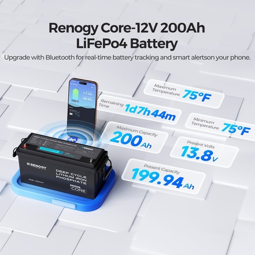Renogy 200ah 12v lifepo4 - renogy,