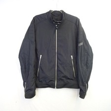 Diesel Jacket Mens XXL Black Biker Bomber Motorcycle Full Zip Teflon