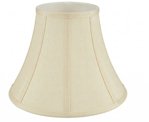 Lampshade cream bell faux - cream,