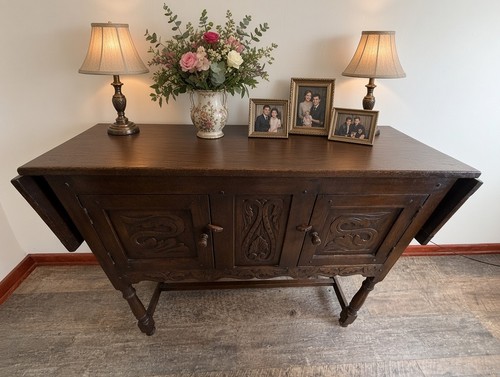 Vintage jacobean carved oak - vintage,