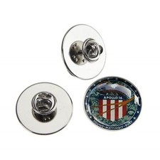 APOLLO 16  METAL PIN BADGE