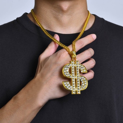 Hip hop dollar sign pendant - hip,