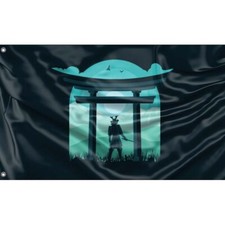 Samurai warrior flag - samurai,