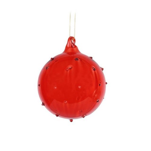 Glass red dotted - glass,