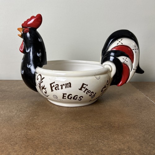 Vintage ceramic chicken - ceramic,