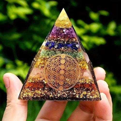 Seven crystal orgonite orgone - crystal,