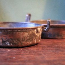 Pair Of Antique Copper Mini