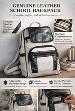 Genuine Leather Backpack