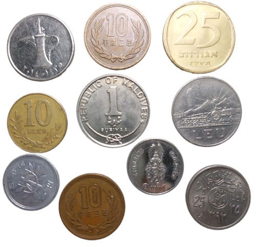 World coin lot - x10, mixed