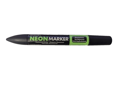 Letraset neon marker green - letraset,