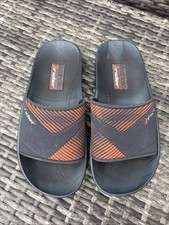 Mens Rider Grendene Arch Support Navy Blue Sliders Flip Flops Size 42 UK 7.5