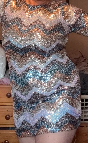 Stunning sequin jaded rose