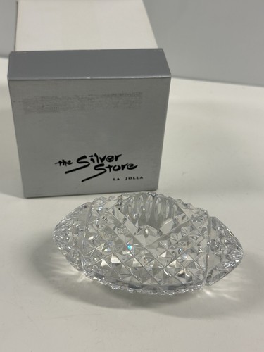 Crystal football paperweight - football,