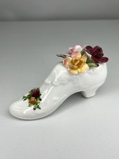 Royal Albert Old Country Roses Bone China Floral shoe 1962 Flowers Decoration