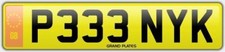 PENNY K NUMBER PLATE P333 NYK