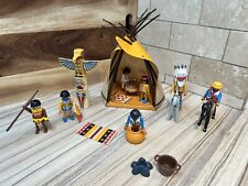 Playmobil set Of Indians Native Americans With Teepee Wigwam And Other Items