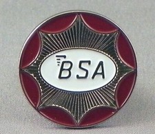 BSA motorcycle pin badge