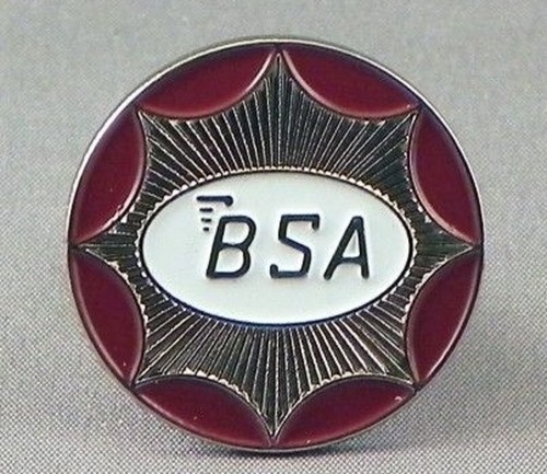 Bsa motorcycle pin badge - pin,