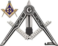 9" Masonic Square and Compass