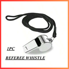 STAINLESS STEEL REFEREE WHISTLE  SPORTS  SCHOOL FOOTBALL RUGBY OUTDOOR