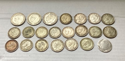 Pre 1947 silver - coins, .500
