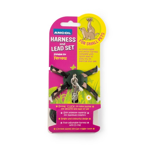 Ancol ferret harness and - harness, lead