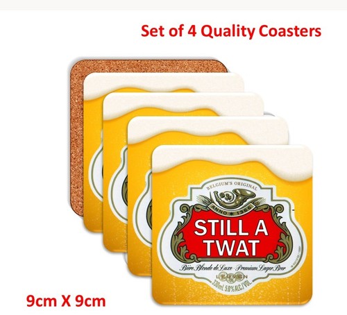 Stella coasters funny rude - 4, x
