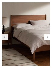 John Lewis Scandi Wood Double Bed Frame - Walnut