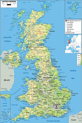 Map united kingdom - map,