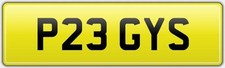 RARE OLD PRIVATE CAR REG