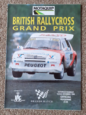 BRITISH RALLYCROSS GRAND PRIX 1990 - PROGRAMME   Brands Hatch