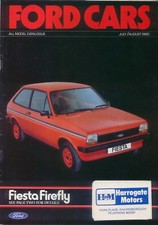 Ford Cars Range Jul/Aug 1980 Fiesta Escort Cortina Capri Granada Ford RS