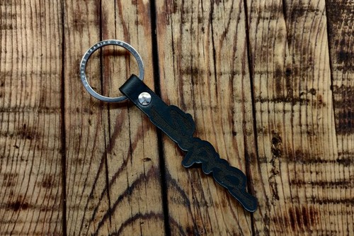 Supra leather keyring - leather,