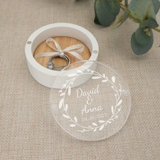Personalised Ring Box Wedding Ring Box Engagement Ring Holder Box Ring Pillow