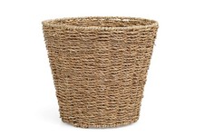 Woven Waste Paper Bin Natural