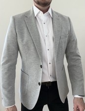 Mens Grey Fisk Of Oslo Blazer Slim Fit Size 40R 
