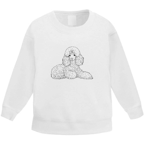 Playful poodle dog kids - poodle,