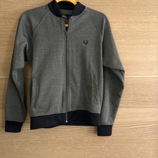 FRED PERRY Youth Size L zip Track Jacket VGC