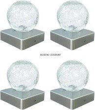 Solar Crackle Ball Garden Post