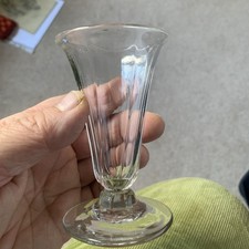 kitchenalia victorian glass trumpet shaped dish bowl vase for jelly or syllabub