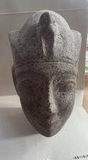 Stone Egyptian Head King Tut