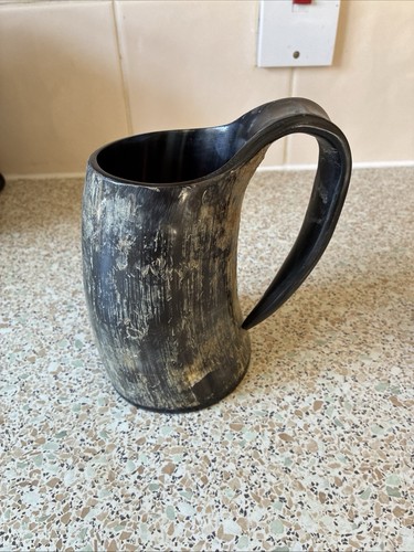 Horn drinking mug tankard cup - tankard,