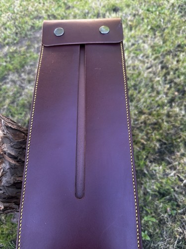 Leather homemade trowel - leather,