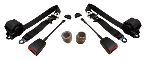 Point black seat belts - belts, pair