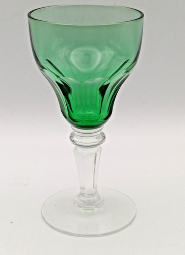 Antique faceted cut glass - glass, wine